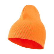 Neon Acrylic Short Beanie