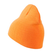 Neon Acrylic Short Beanie