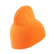 Neon Acrylic Short Beanie