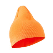 Neon Acrylic Short Beanie