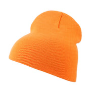 Neon Acrylic Short Beanie