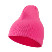 Neon Acrylic Short Beanie