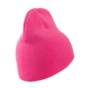 Neon Acrylic Short Beanie