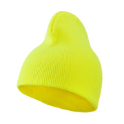 Neon Acrylic Short Beanie