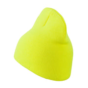 Neon Acrylic Short Beanie