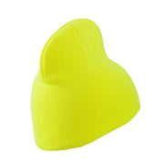 Neon Acrylic Short Beanie