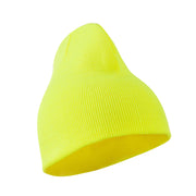 Neon Acrylic Short Beanie