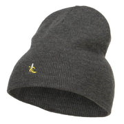 Mini Banana Embroidered Short Beanie