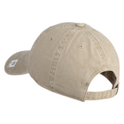 Veteran US Marine Corps Embroidered Washed Cotton Twill Brass Cap - Khaki OSFM