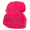 We All Mad Here Embroidered Long Beanie