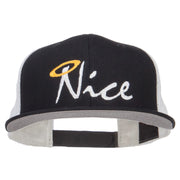 Nice Embroidered Mesh Snapback Cap