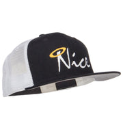 Nice Embroidered Mesh Snapback Cap