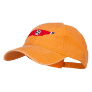 Tennessee State Flag Map Embroidered Washed Cap