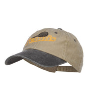 Tennis Racket Embroidered Two Tone Cap