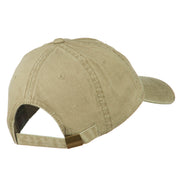 Number 1 Dad Outline Embroidered Washed Cotton Cap