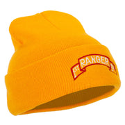 1st Ranger Bn Logo Embroidered 12 Inch Long Knitted Beanie