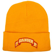 1st Ranger Bn Logo Embroidered 12 Inch Long Knitted Beanie