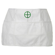 Earth Embroidered 3 Pockets Chef's Apron - White OSFM