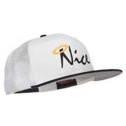 Nice Embroidered Mesh Snapback Cap