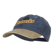 Tennis Racket Embroidered Two Tone Cap