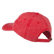 Number 1 Dad Outline Embroidered Washed Cotton Cap