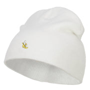 Mini Banana Embroidered Short Beanie