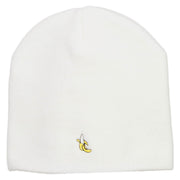 Mini Banana Embroidered Short Beanie