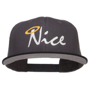 Nice Embroidered Mesh Snapback Cap