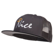 Nice Embroidered Mesh Snapback Cap