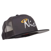 Nice Embroidered Mesh Snapback Cap