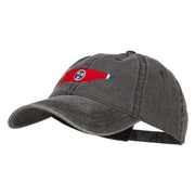 Tennessee State Flag Map Embroidered Washed Cap