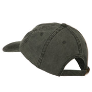 Number 1 Dad Outline Embroidered Washed Cotton Cap