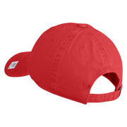 Veteran US Marine Corps Embroidered Washed Cotton Twill Brass Cap - Red OSFM
