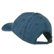 Number 1 Dad Outline Embroidered Washed Cotton Cap