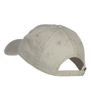 Number 1 Dad Outline Embroidered Washed Cotton Cap