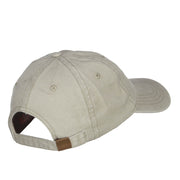 Number 1 Dad Outline Embroidered Washed Cotton Cap