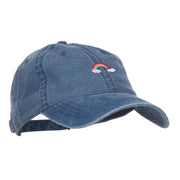 Mini Rainbow Embroidered Washed Cap