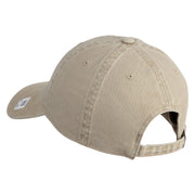 Retired US Marine Corps Embroidered Washed Cotton Twill Brass Cap - Khaki OSFM