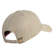 Retired US Marine Corps Embroidered Washed Cotton Twill Brass Cap - Khaki OSFM