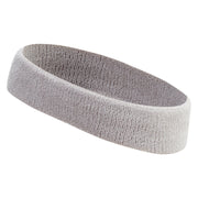 Pluto Logo Embroidered Head Band (Terry) - Lt-Grey OSFM