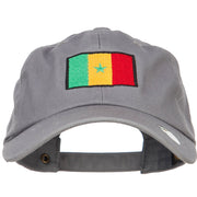 Senegal Flag Embroidered Unstructured Cap