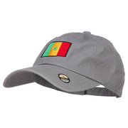 Senegal Flag Embroidered Unstructured Cap