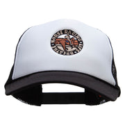 Horse Racing Life Embroidered Foam Panel Mesh Snapback