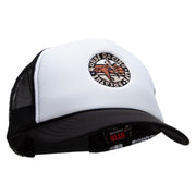 Horse Racing Life Embroidered Foam Panel Mesh Snapback