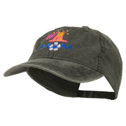 Number 1 Mom Embroidered Washed Cap