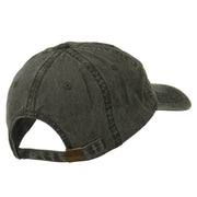 Number 1 Mom Embroidered Washed Cap