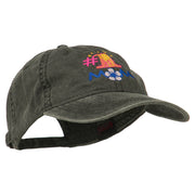 Number 1 Mom Embroidered Washed Cap