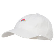 Mini Rainbow Embroidered Washed Cap