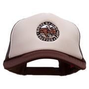 Horse Racing Life Embroidered Foam Panel Mesh Snapback