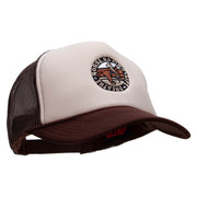 Horse Racing Life Embroidered Foam Panel Mesh Snapback